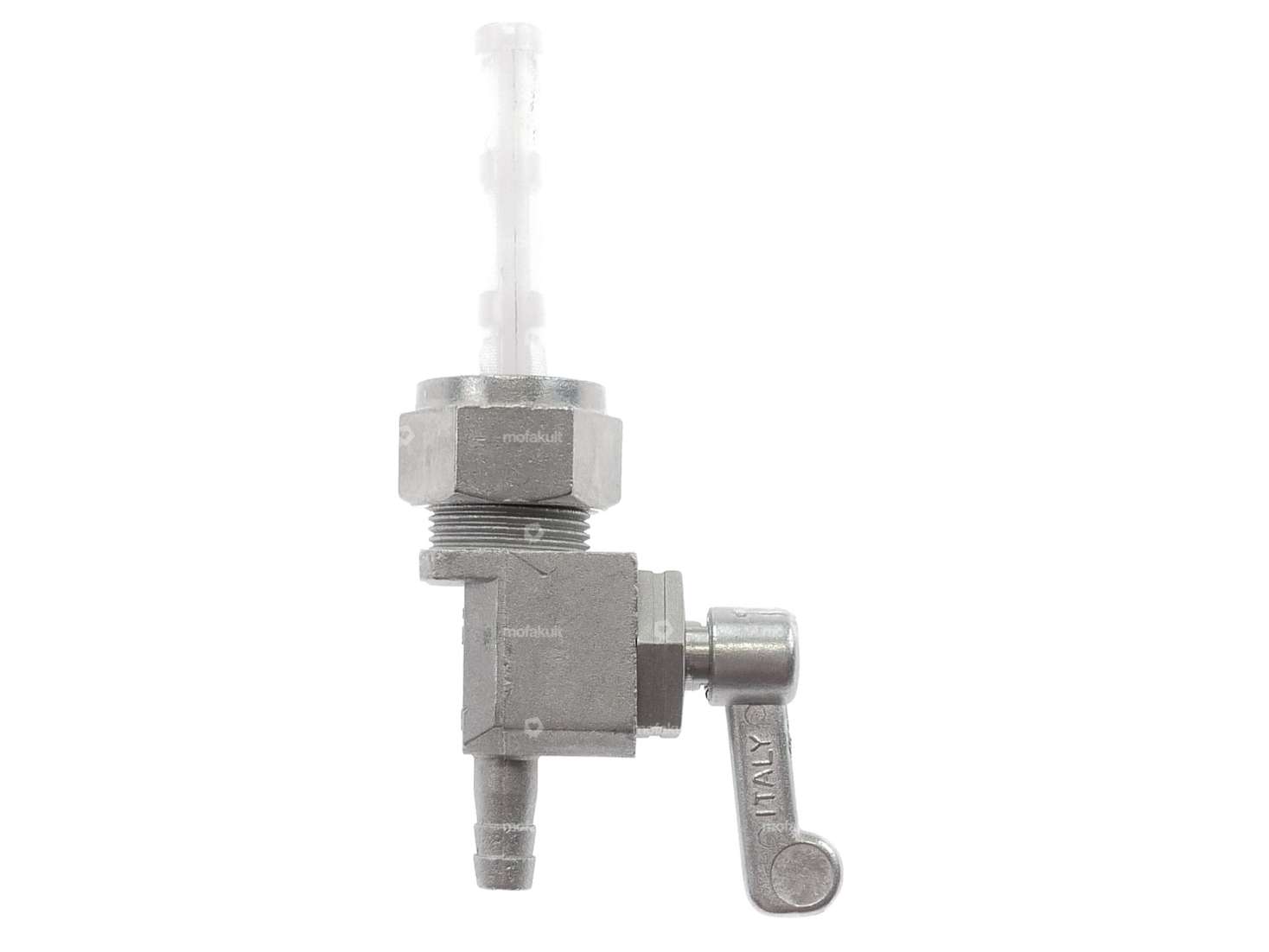 OMG Benzinhahn senkrecht M16x1 (mit Überwurfmutter) unten abgehend / Guss Carousel Image 1