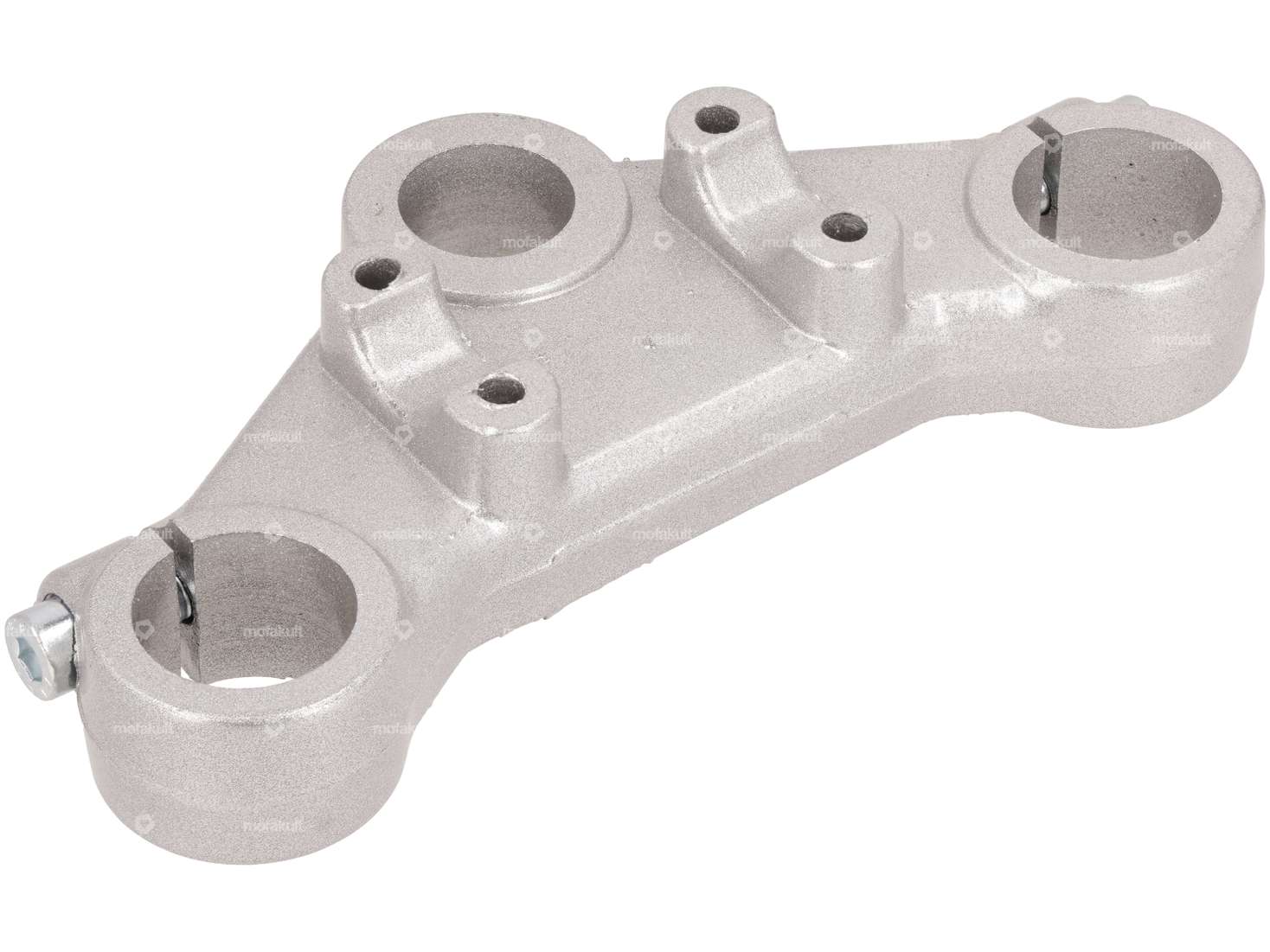 Albero triplo superiore EBR in alluminio Harry (longheroni Ø 30 mm) argento Carousel Image 1