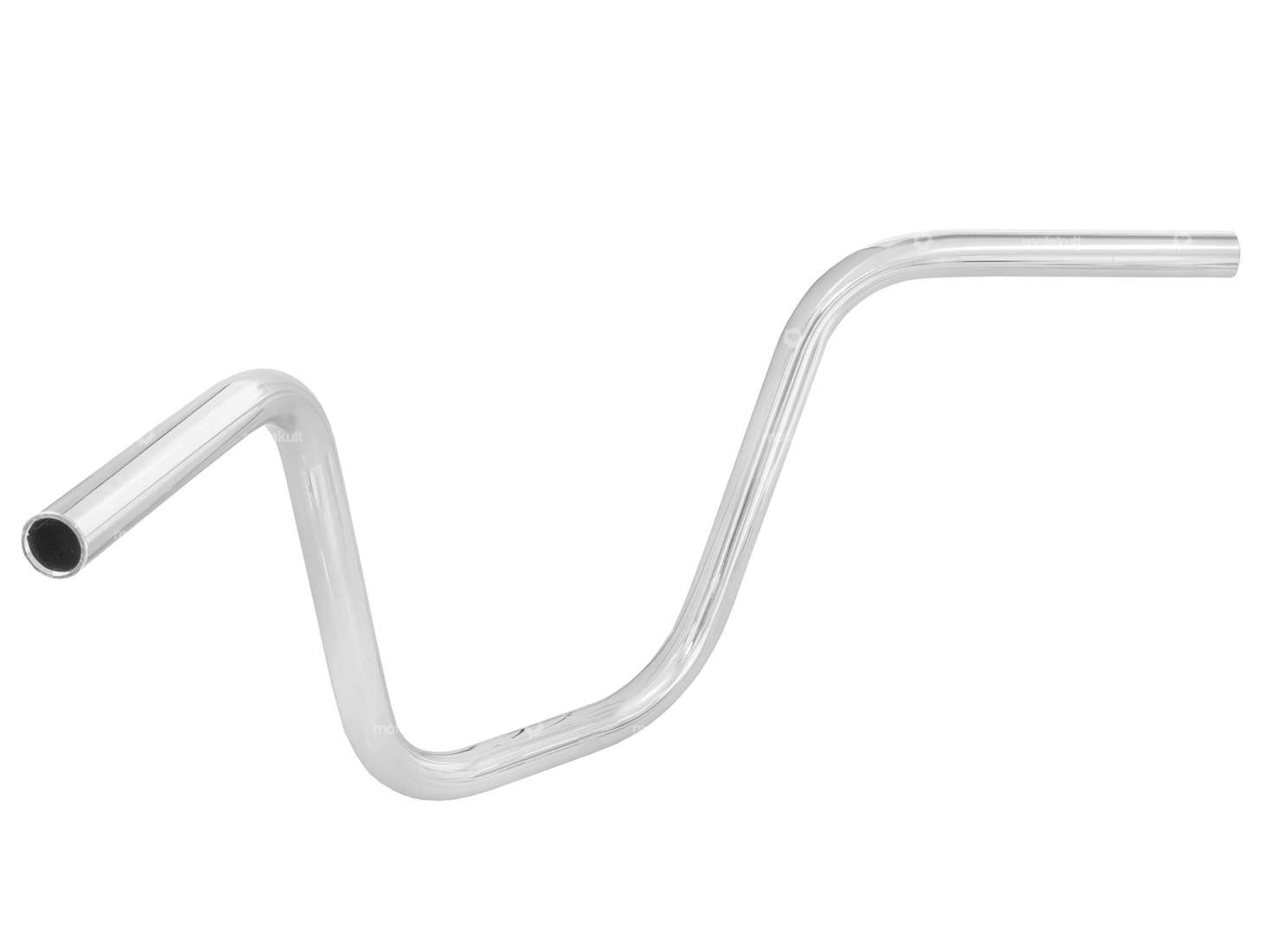 GPO Lenker Gabelplatte 25 cm geschwungen Chrom Carousel Image 2