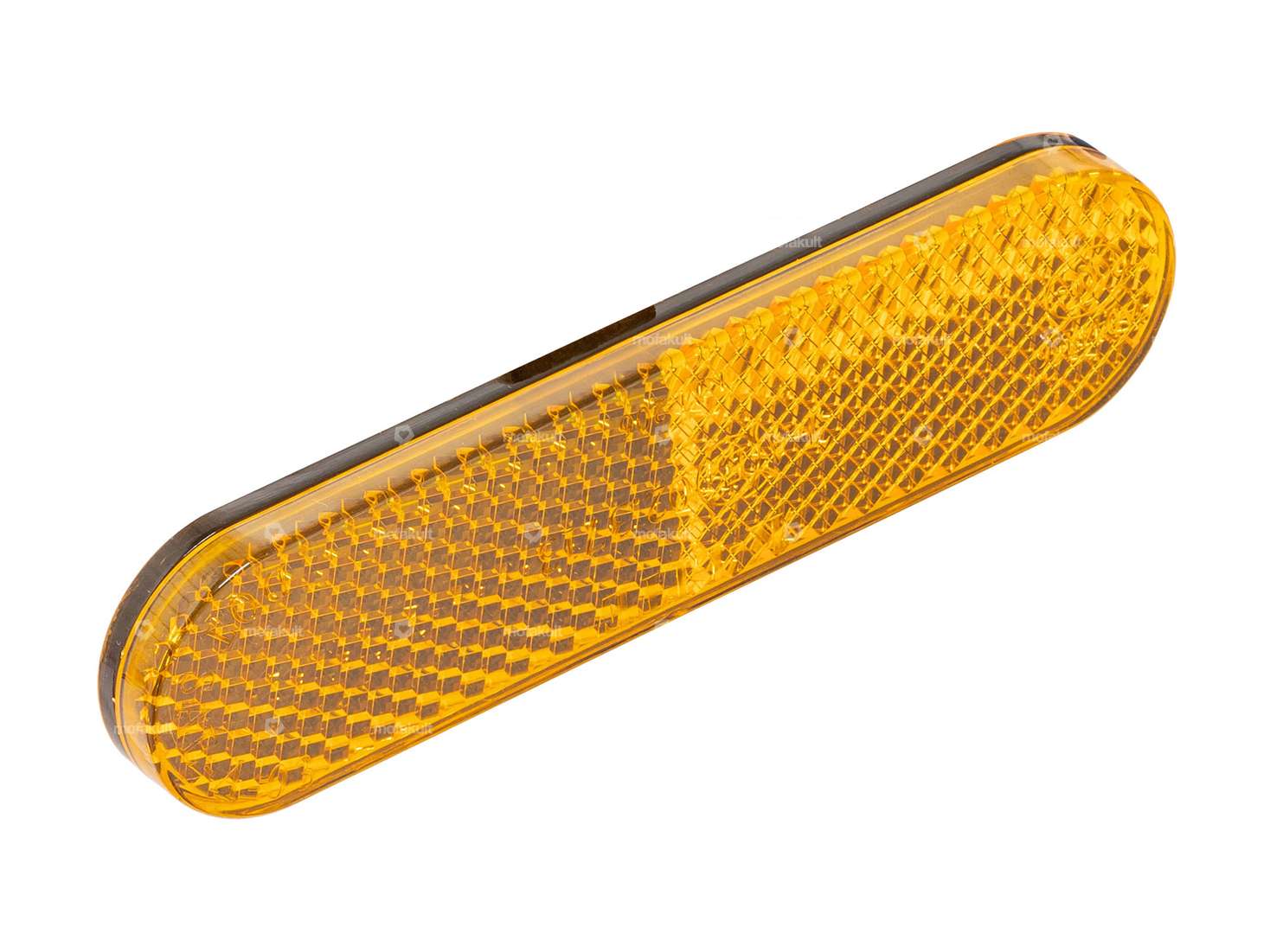 Riflettore autoadesivo rotondo arancione Carousel Image 1