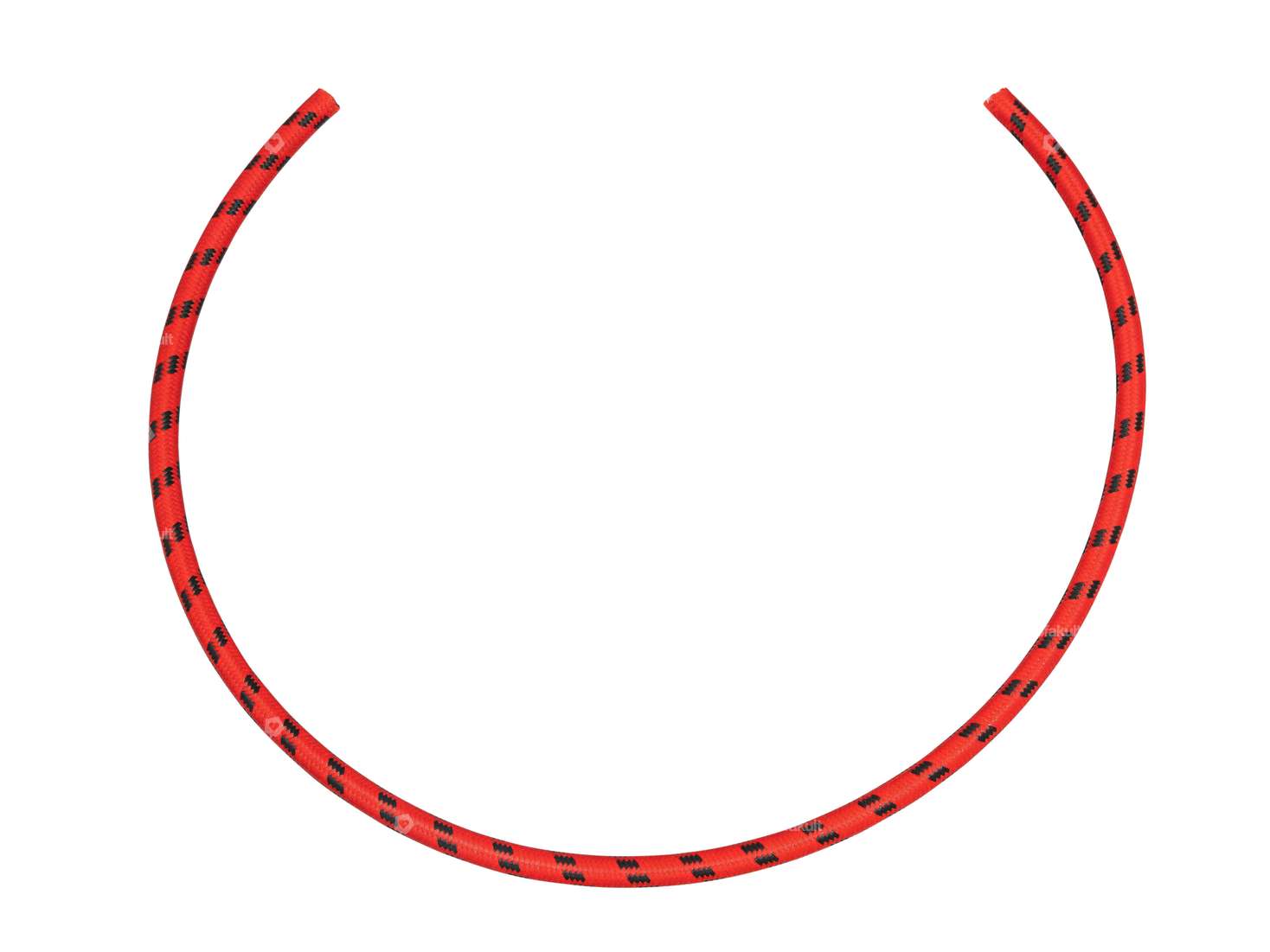 Cavo di accensione Ø 7 x 500 mm tessile rosso / nero Carousel Image 1