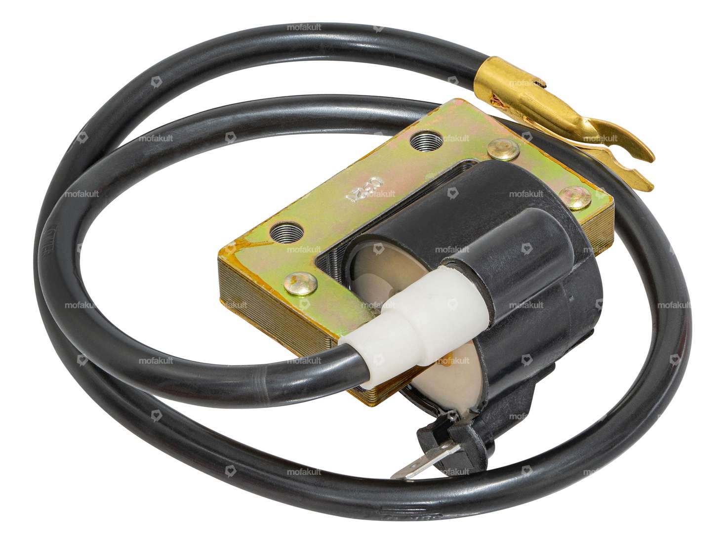 Bobina di accensione Olympia esterna nera | Piaggio SI, Bravo, Boxer, Grillo Carousel Image 1