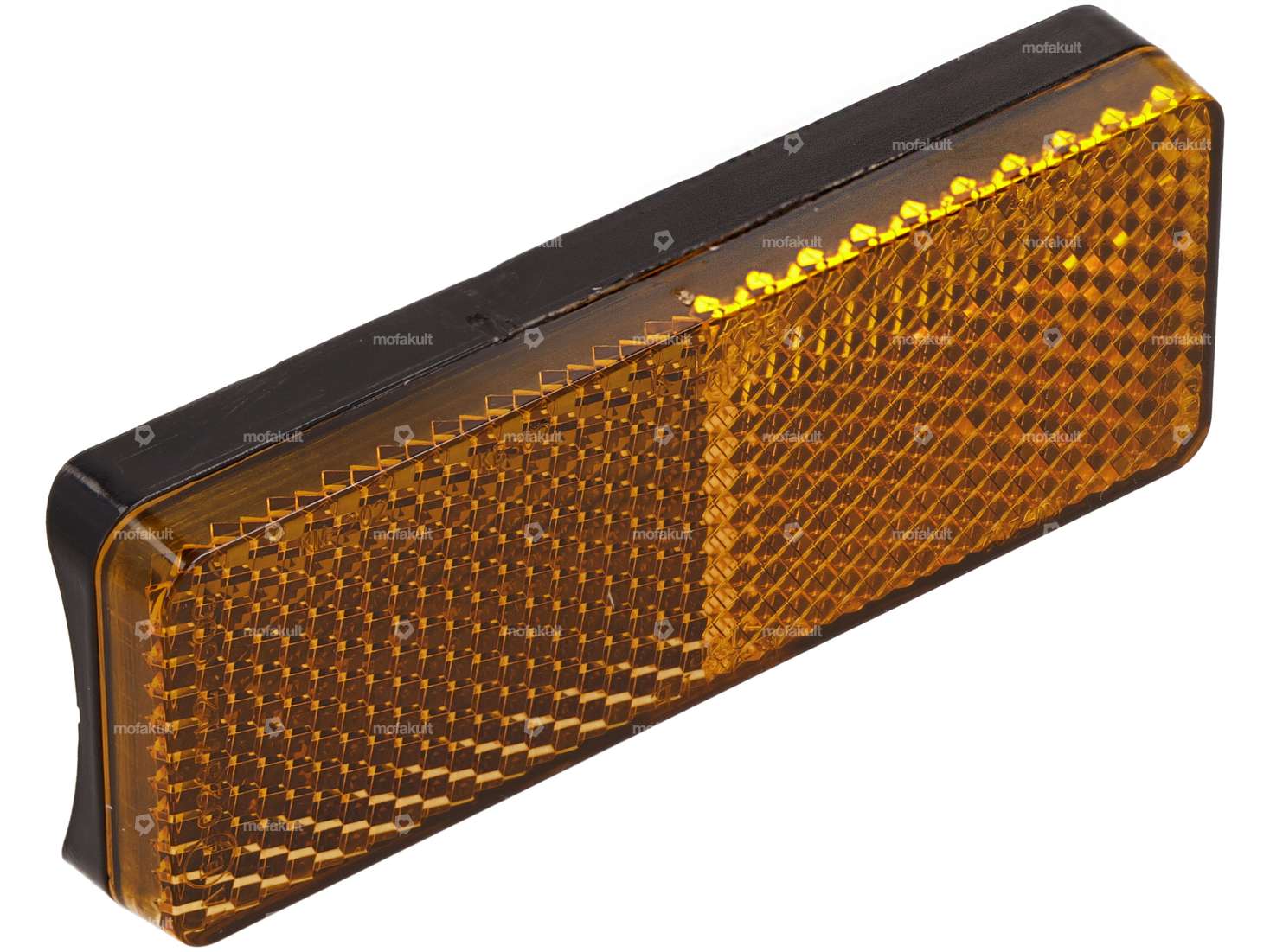 Reflektor 89 x 35 mm selbstklebend (gewölbte Rückseite) orange Carousel Image 1