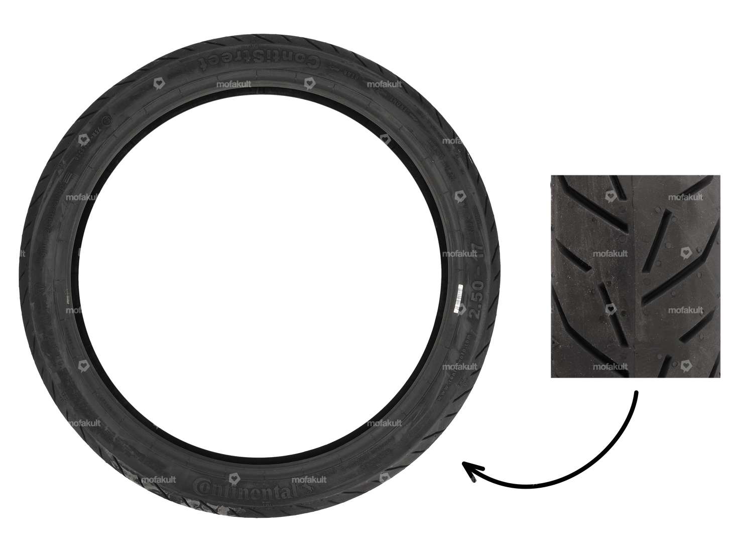 Pneumatici Continental ContiStreet 2,5 x 17" semislick Carousel Image 1