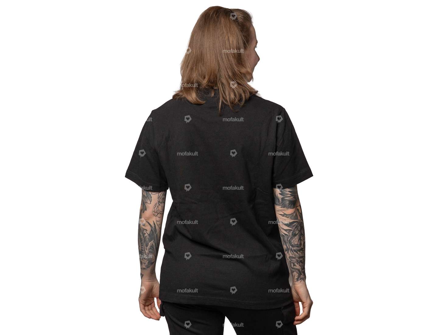 Maglietta mk-Merch "Heart" nero Carousel Image 2