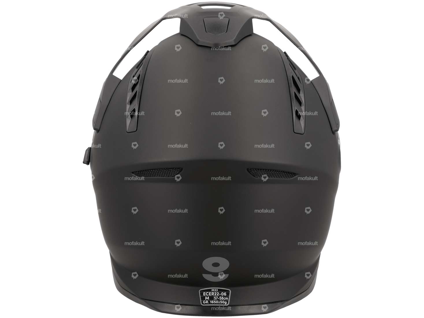 casco avventura gms "Adventus" nero opaco Carousel Image 3