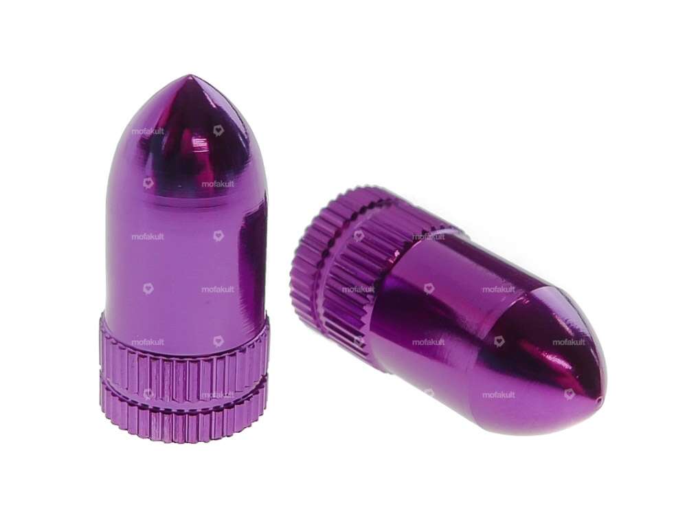 Cartuccia per valvola in alluminio viola/argento Carousel Image 1