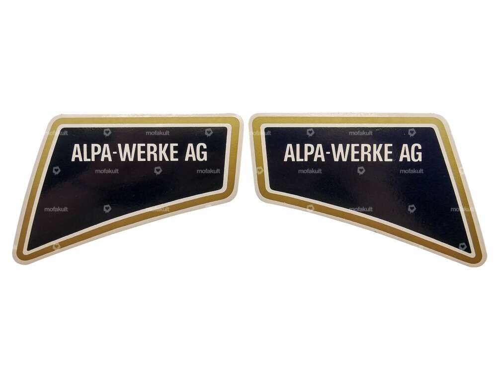 Set di adesivi dorati Alpa-Werke AG (Alpa Black River) Carousel Image 1