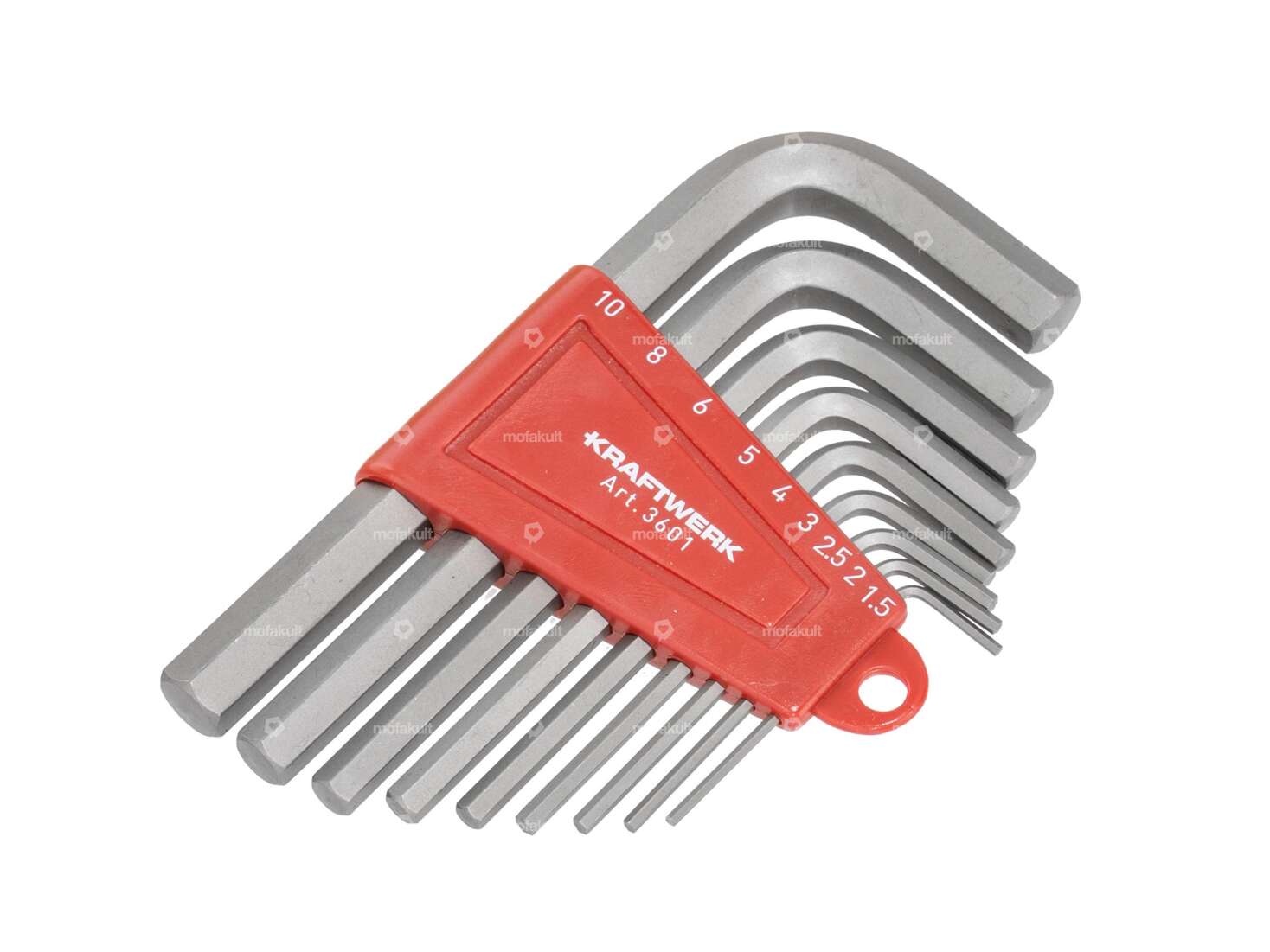 Set di chiavi esagonali Kraftwerk angolate 1,5 - 10 mm 9 pz. Carousel Image 1