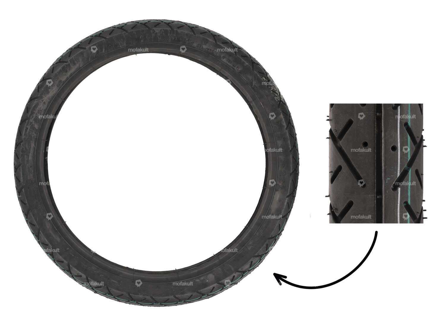 VeeRubber 2.25 x 17" tires VRM099 (V099) Semi-Slick Carousel Image 1