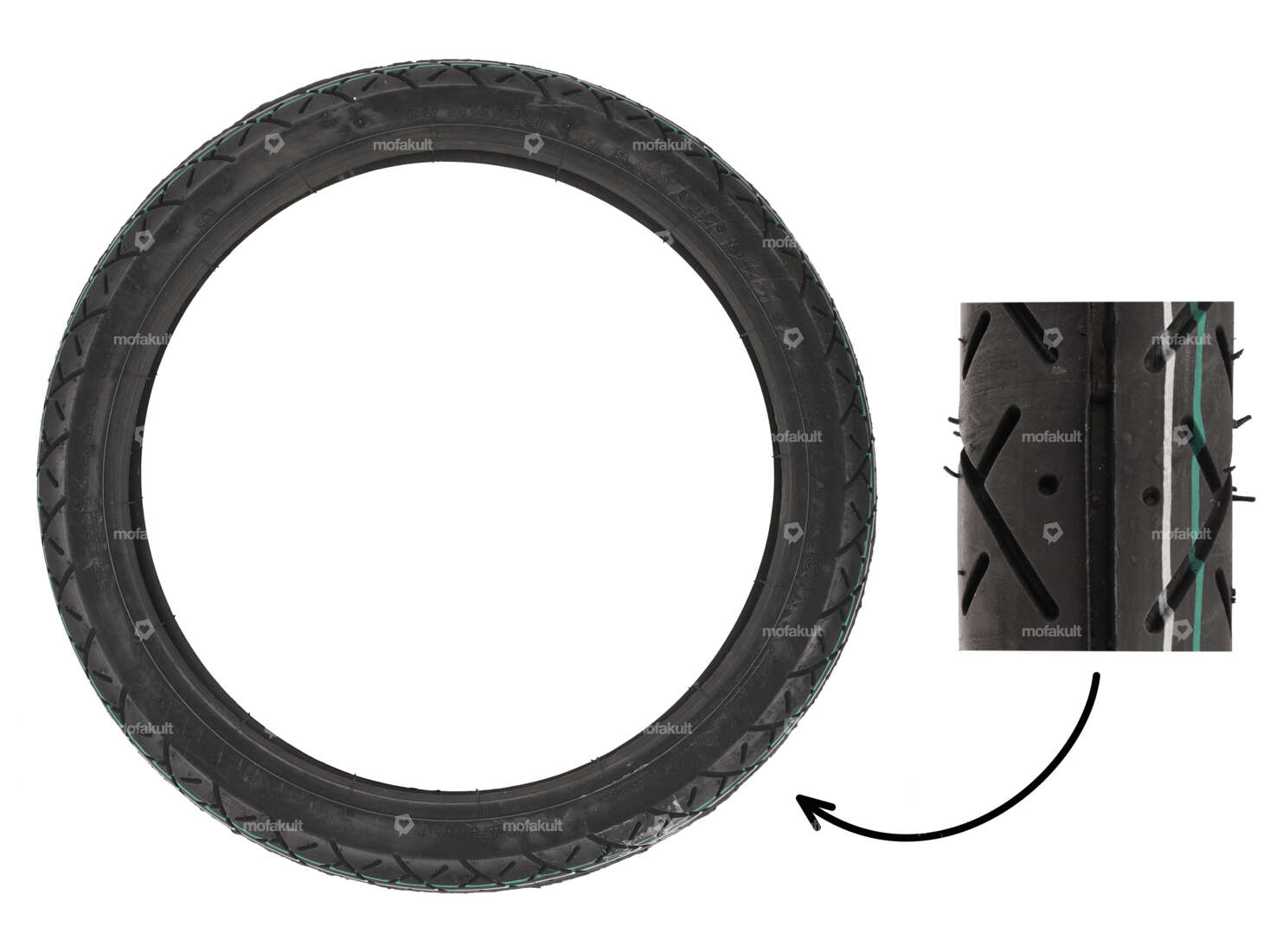 Pneumatico VeeRubber 2,25 x 17" VRM101 (V101) semi-slick Carousel Image 1