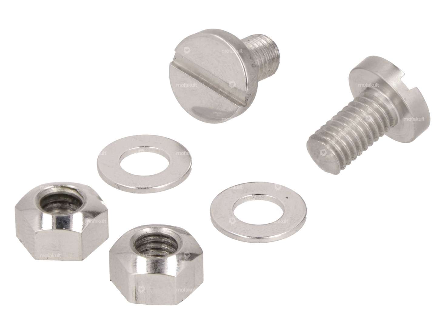 swiing® revival Schrauben-Set Vorderschutzblech Oldie-Look Inox | Piaggio Ciao Carousel Image 1