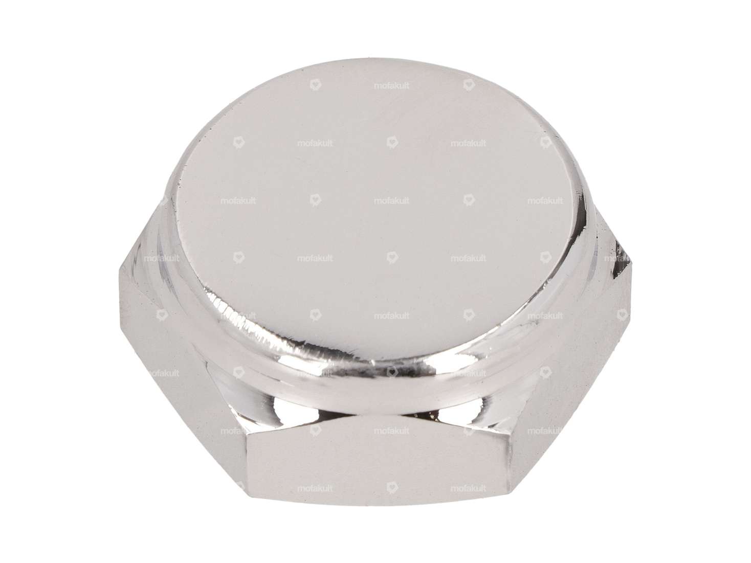 Dado forcella M26x1 chiuso medio alto cromo Carousel Image 1