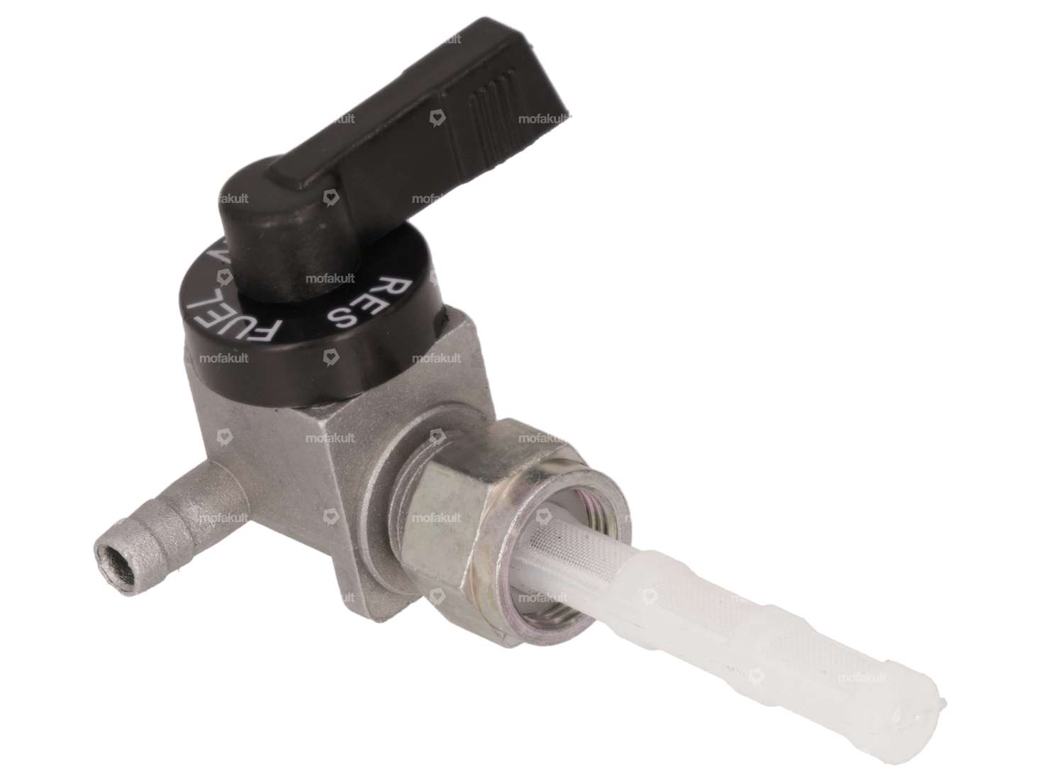 OMG rubinetto benzina verticale M12x1 (con dado per raccordo) in uscita a destra Carousel Image 2