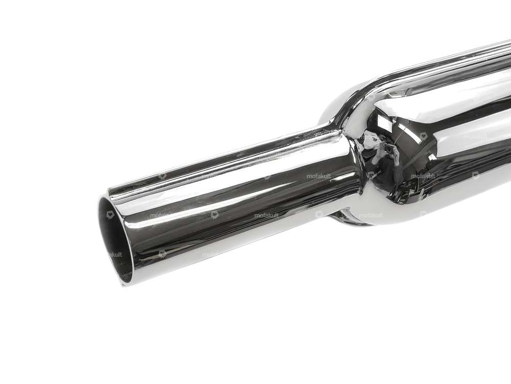 Muffler (28/56mm) Chrome exhaust long Carousel Image 4