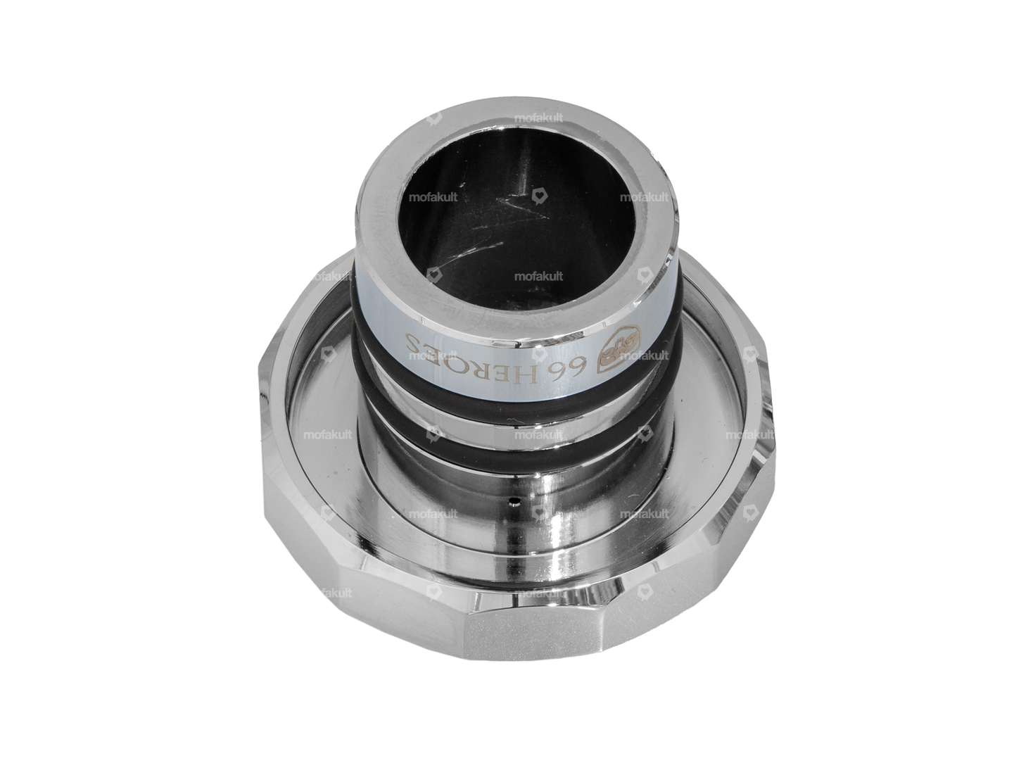 66HEROES Tankdeckel eckig «Puch» Chrom | Puch Carousel Image 2