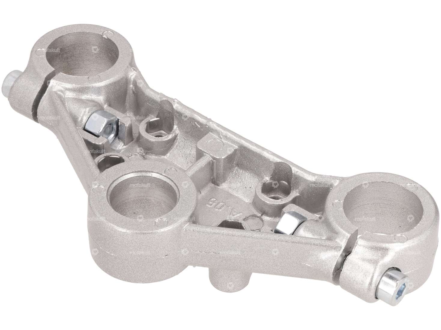 Albero triplo superiore EBR in alluminio Harry (longheroni Ø 30 mm) argento Carousel Image 2