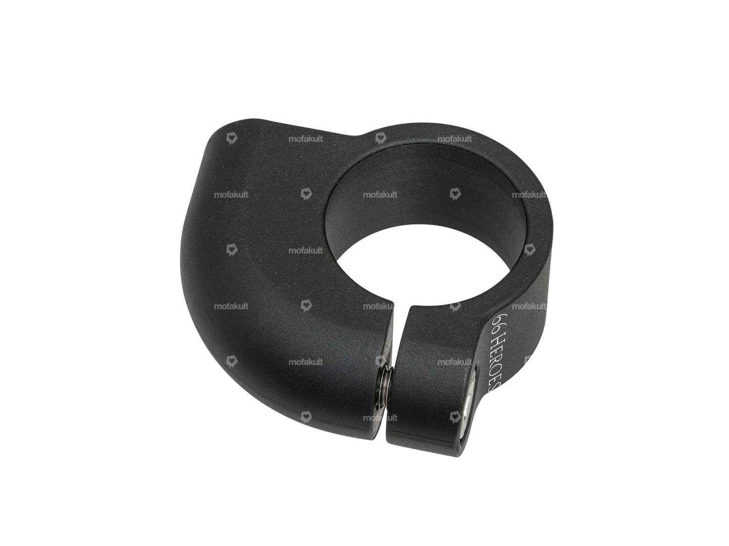 66HEROES mirror mount M10 aluminum black Carousel Image 2