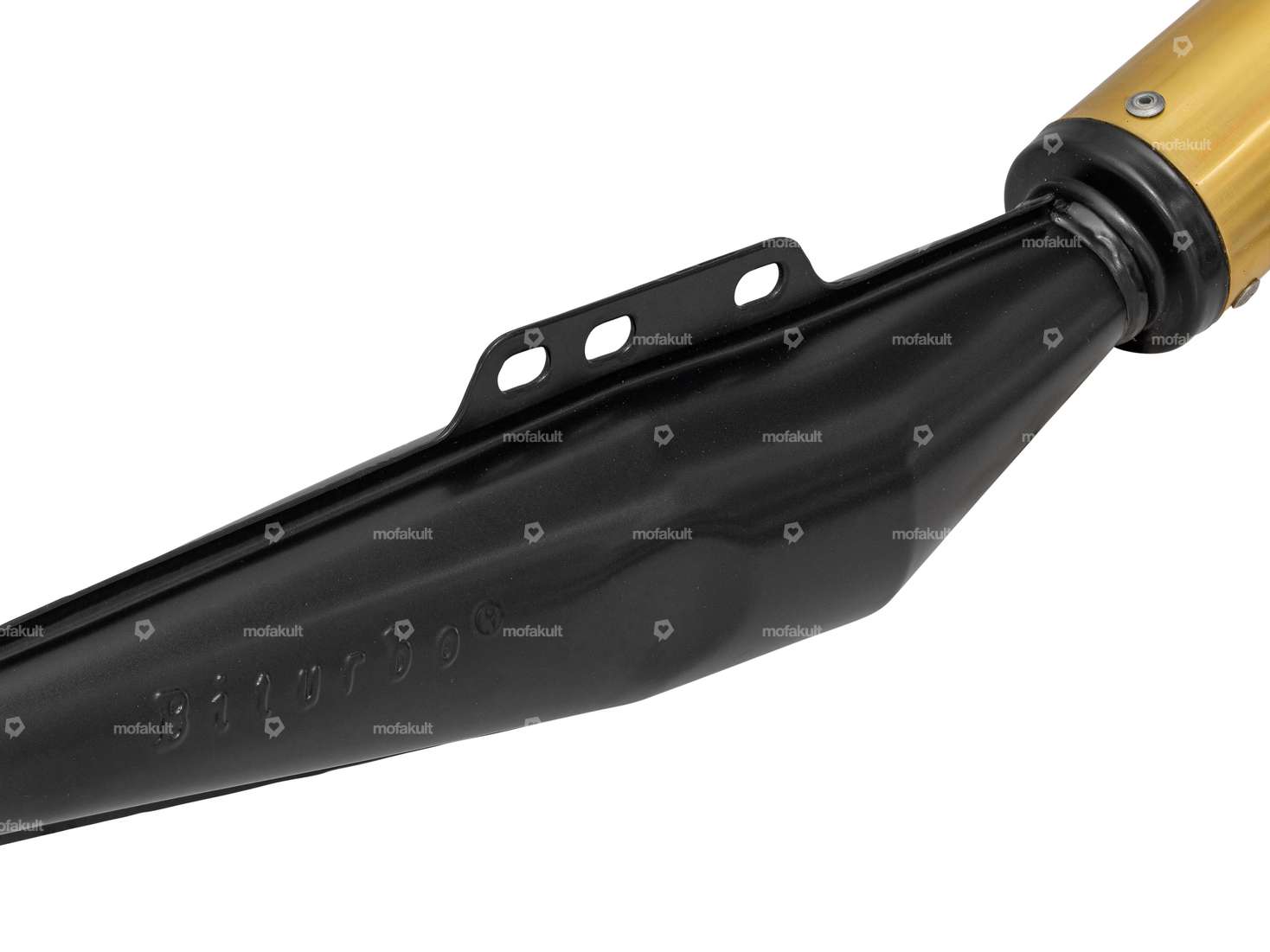 Biturbo Auspuff schwarz / gold | Puch Maxi Carousel Image 4