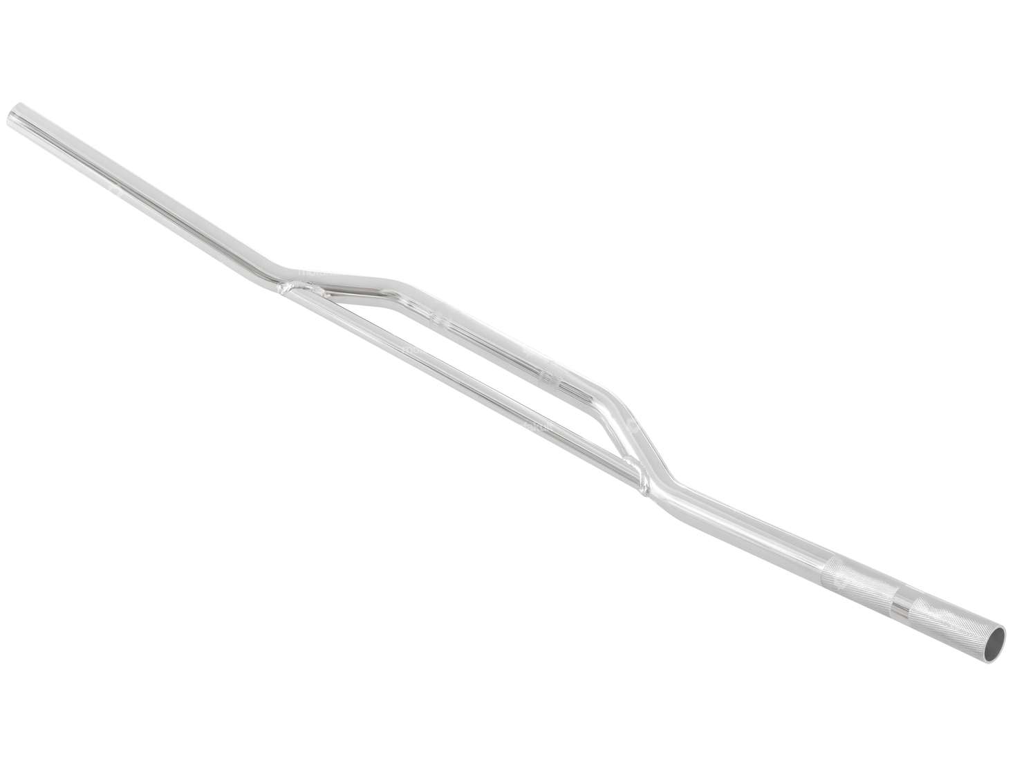 Piastra forcella del manubrio da 8 cm con ampio puntone cromato Carousel Image 2