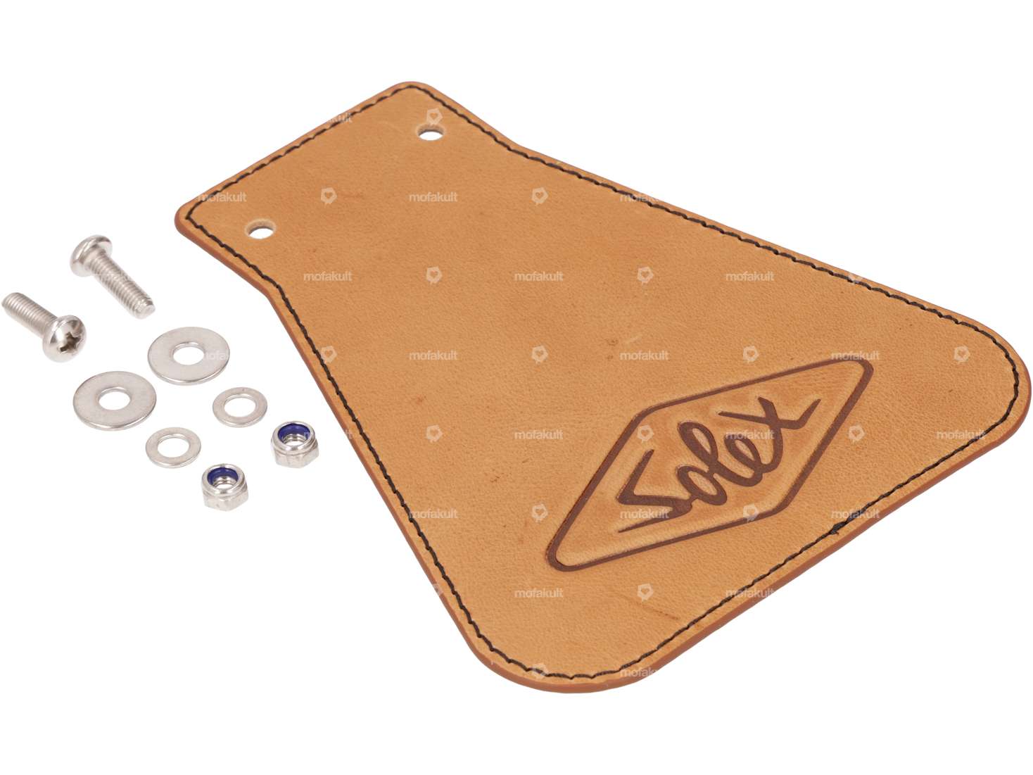 66HEROES Paraspruzzi "Solex" stretto in pelle Carousel Image 2