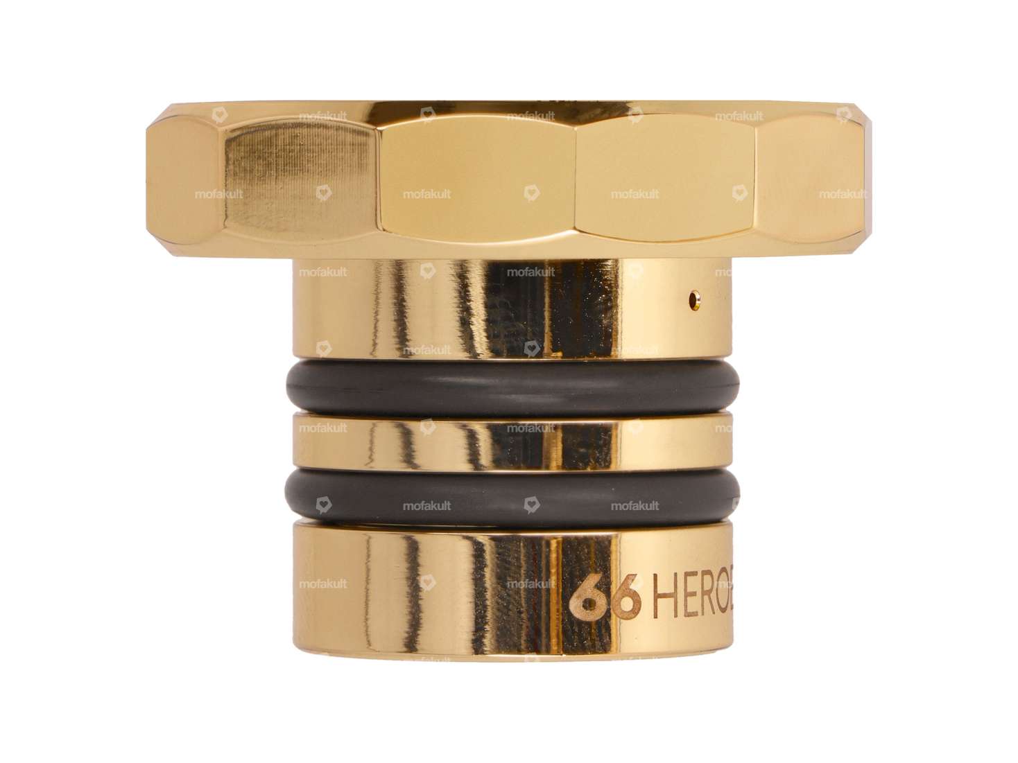 66HEROES tappo benzina quadrato oro | Puch Maxi Carousel Image 3