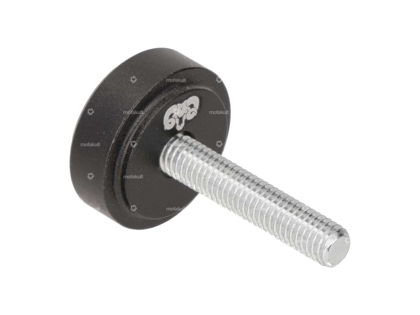 66HEROES Protezione laterale a vite 25 mm alluminio nero Star Carousel Image 2