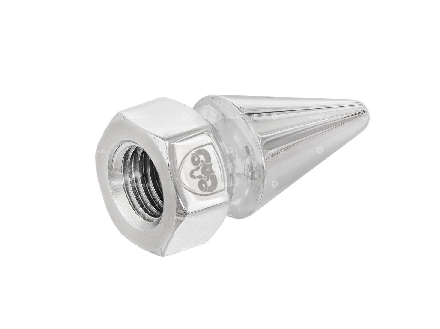 66HEROES pointed nut "Spike" M12x1 wheel nut Inox Carousel Image 3