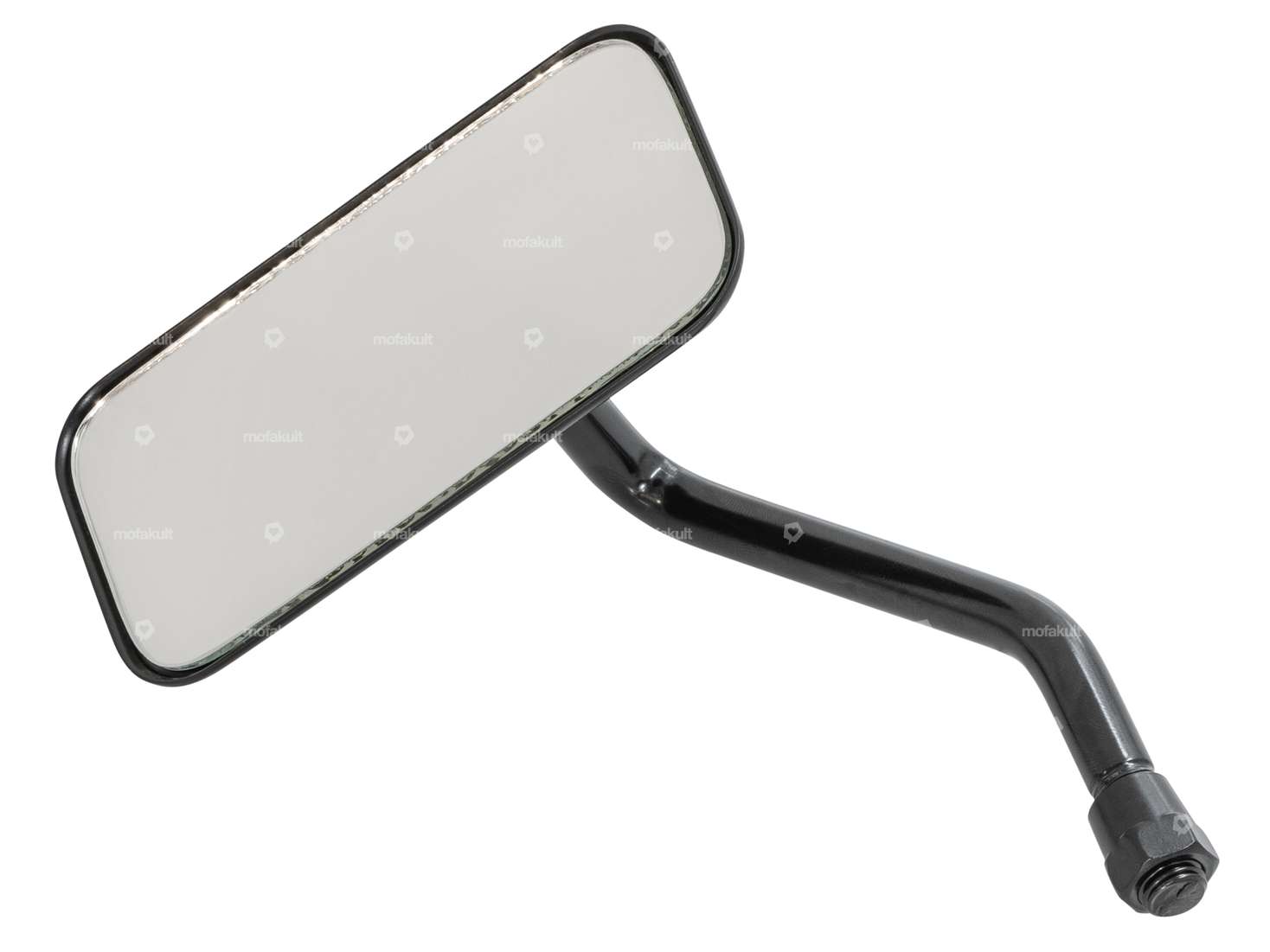 Specchio "Chopper" corto sinistro nero Carousel Image 2