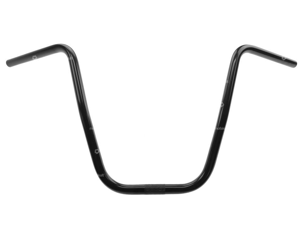 Piastra forcella manubrio 36 cm curva nera Carousel Image 1