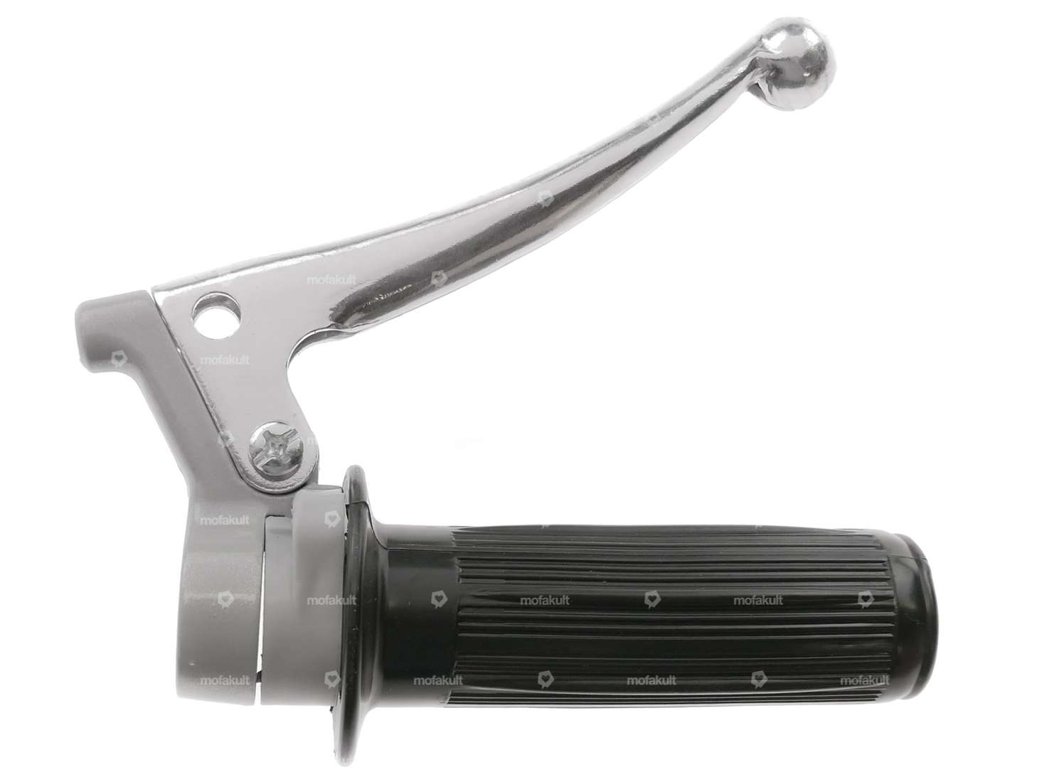 Manopola dell'acceleratore Oldschool grigio Carousel Image 1