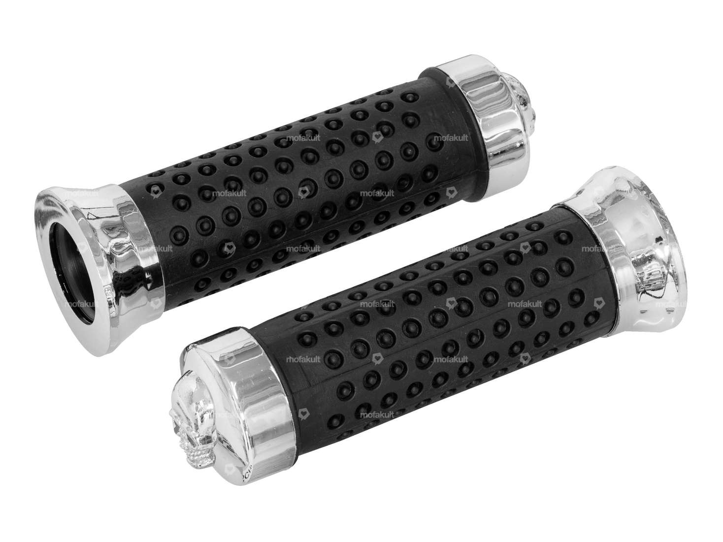 Manopole Cranio borchiato nero Carousel Image 1