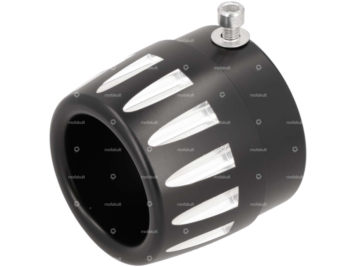 66HEROES Endstück CNC Auspuff schwarz Carousel Image 1