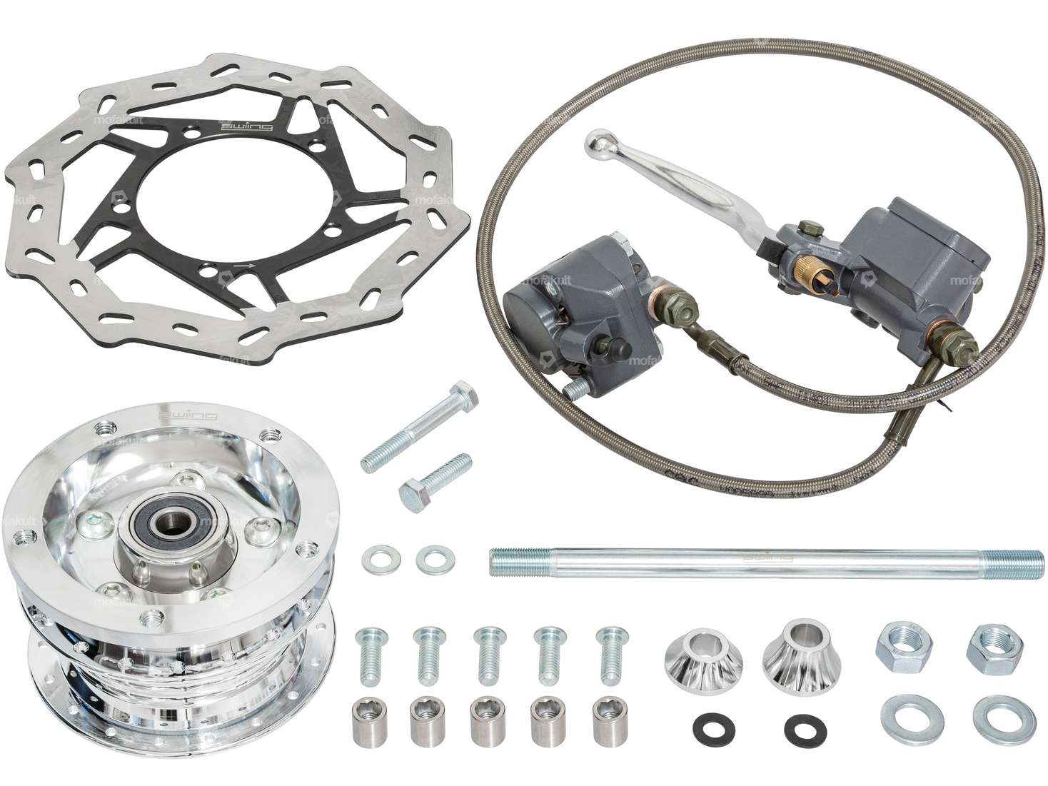 swiing® ingenious disc brake set cerchio a raggi EBR Harry chrome Carousel Image 1