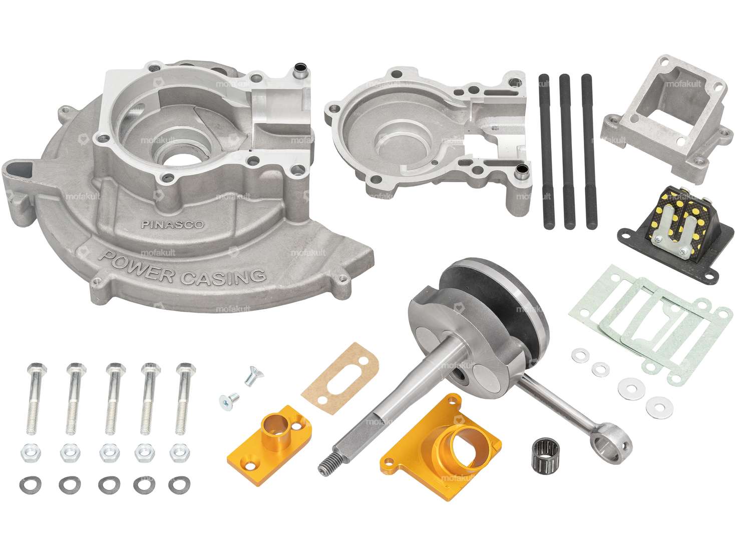 Pinasco 46 mm alloggiamento "Slave" doppia aspirazione corsa 46 mm | Piaggio Ciao, SI Carousel Image 1