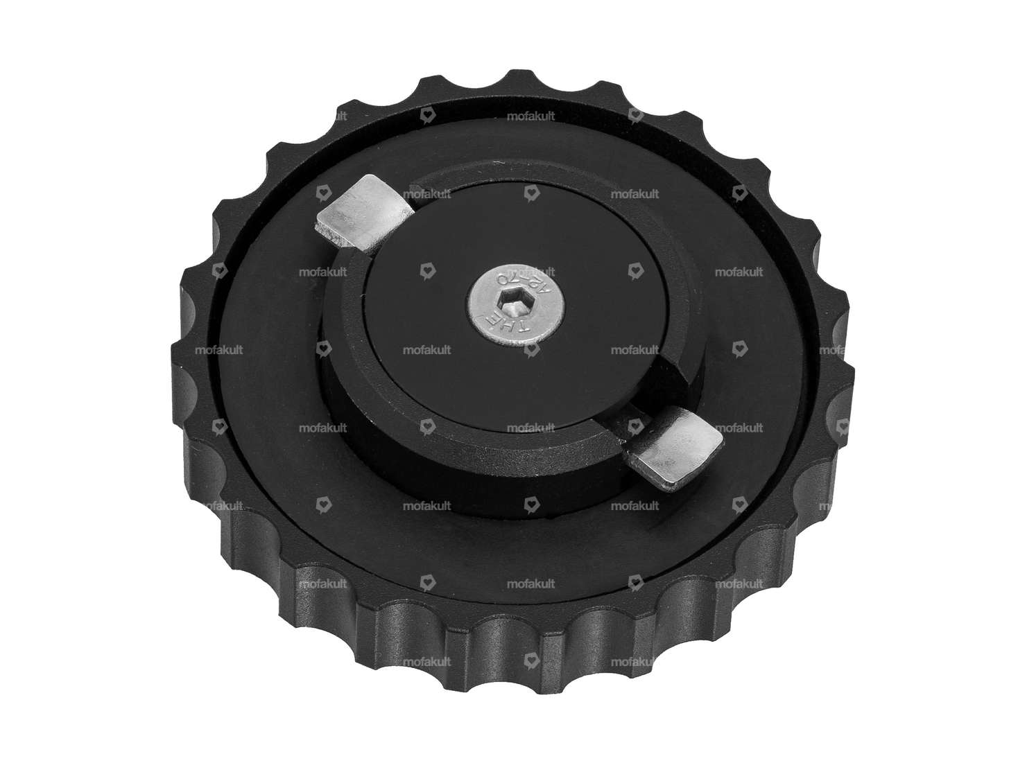 66HEROES tappo di rifornimento carburante "Hercules" a baionetta 40 mm nero Carousel Image 2