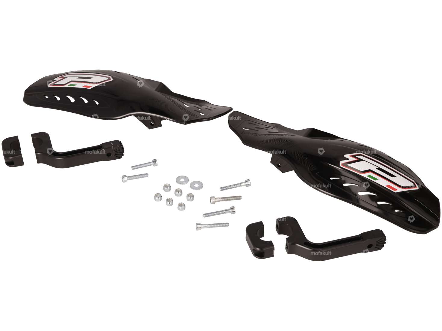 Protezioni per le mani ProGrip nere Carousel Image 2