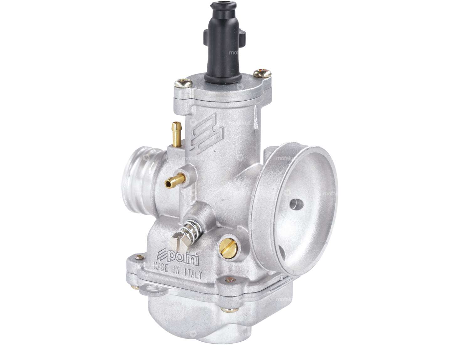 Carburatore Polini CP 15 mm (starter manuale) flangia in gomma Carousel Image 1