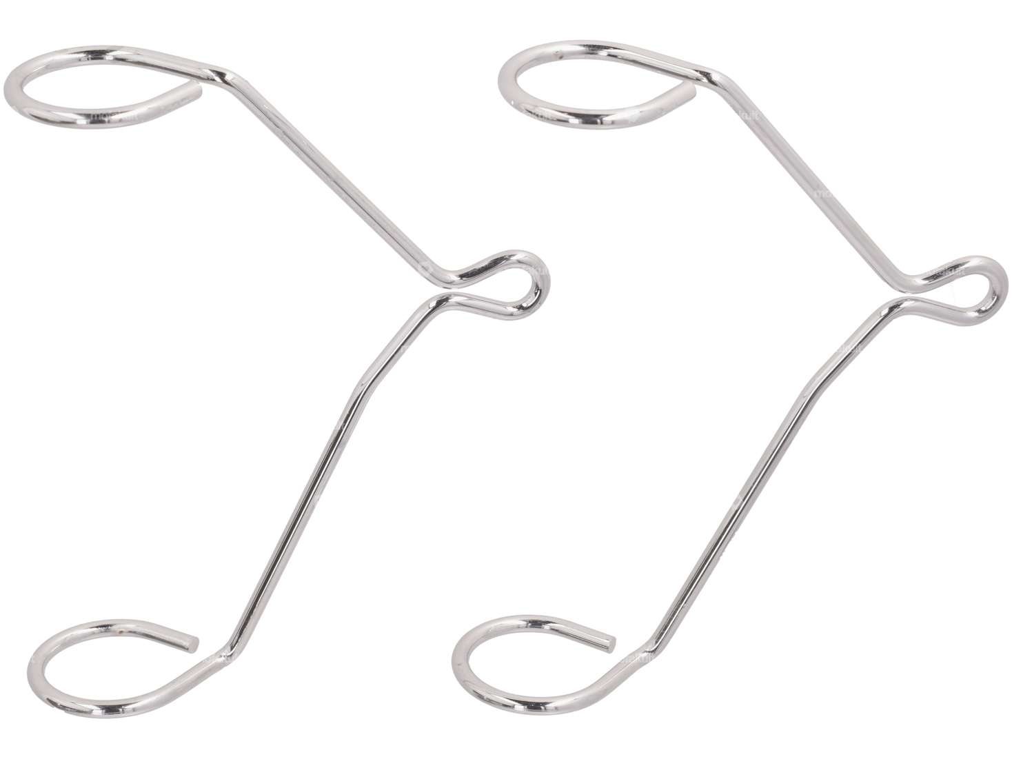 EBR lamp holder (pair) fork Ø 28 mm chrome | Puch Carousel Image 1