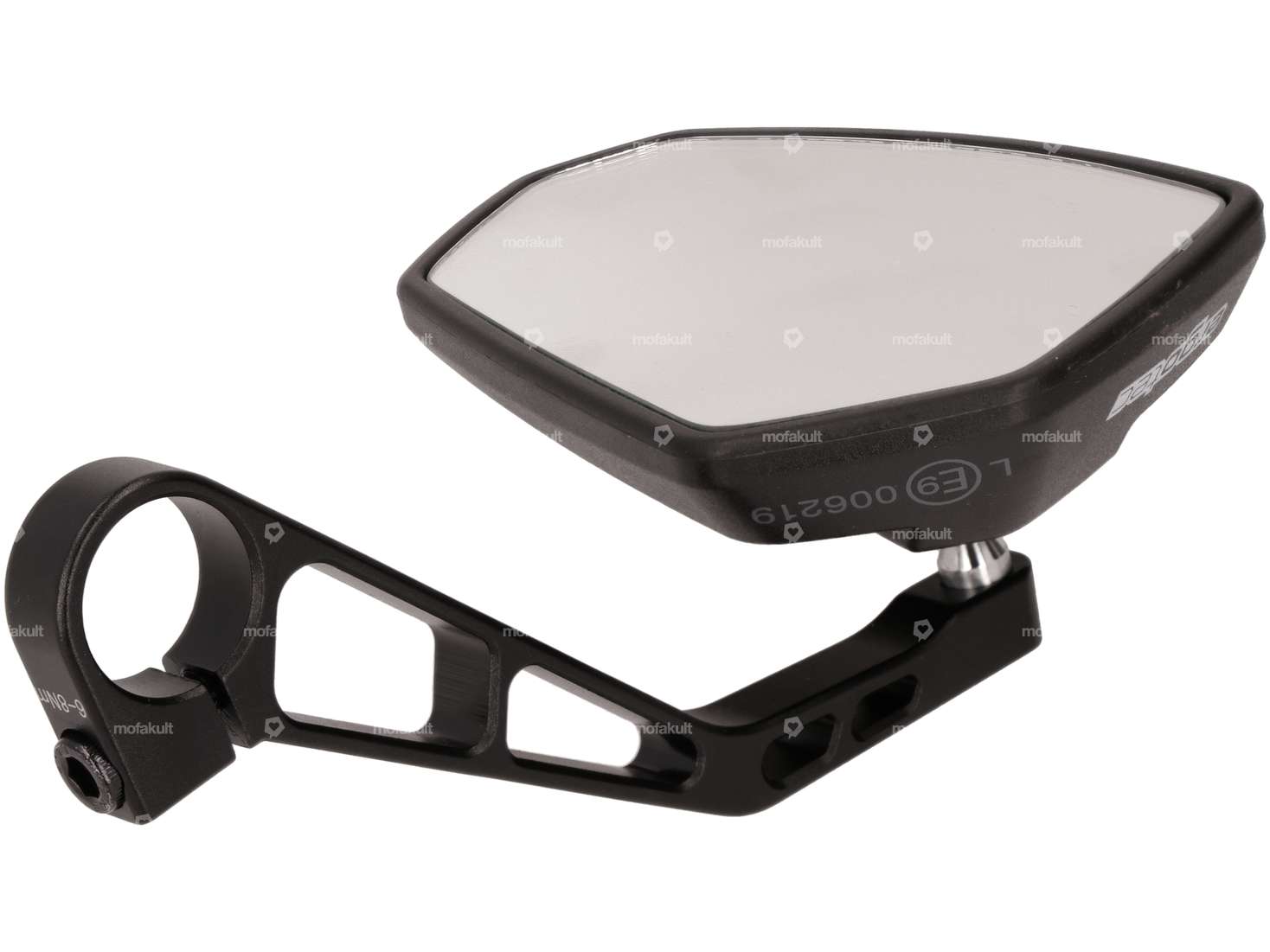 specchio ergotec M-77 angolare CNC 12 cm nero Carousel Image 2