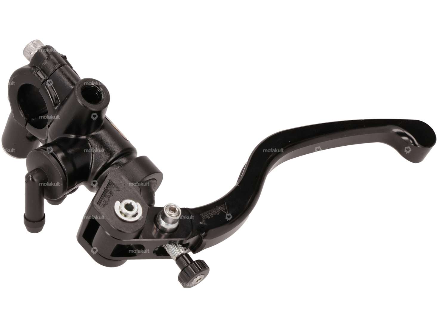 Leva del freno regolabile a destra (pistone del freno 14x18 mm) con serbatoio dell'olio esterno Carousel Image 3