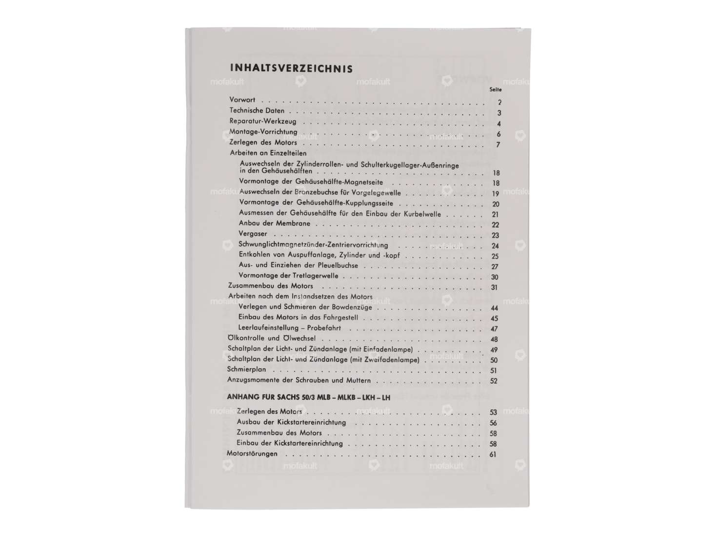 Istruzioni per la riparazione | Sachs 50/3 ML, MLK, LKH, LH Carousel Image 2