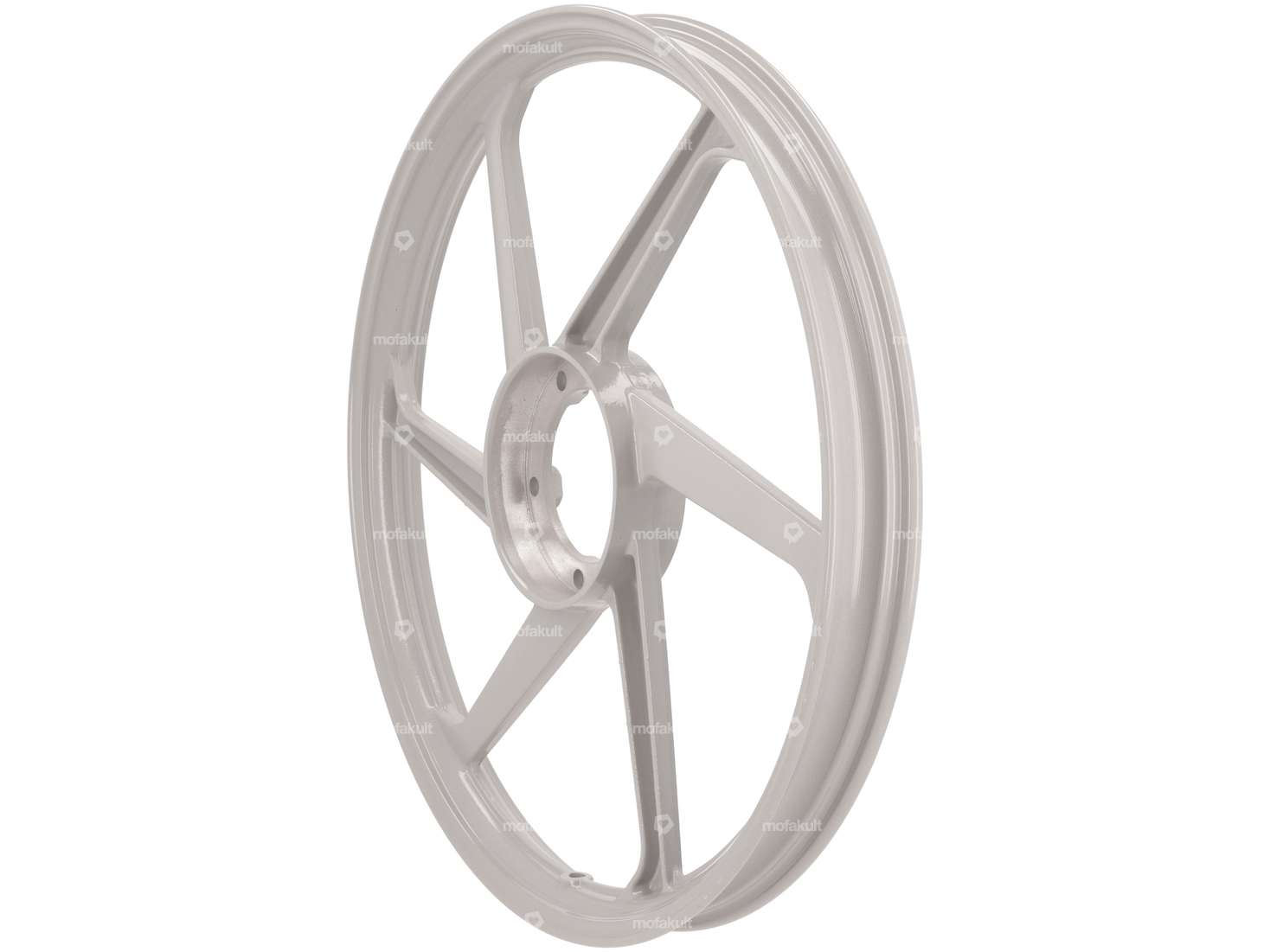 Rim 17" cast silver (6 single spokes) | Puch Carousel Image 1