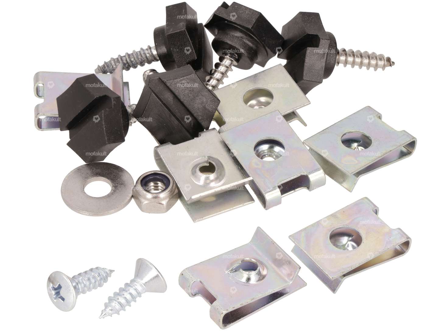 swiing® revival set di viti pedana e protezioni laterali zincate | Pony GTX 521 Carousel Image 1