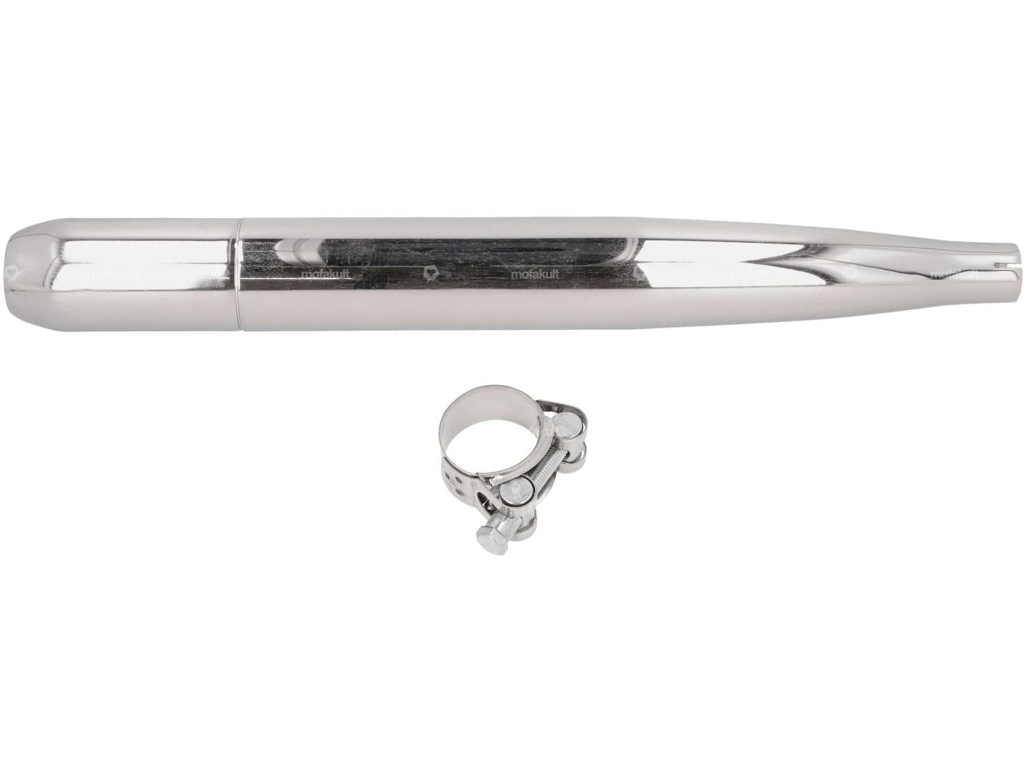 Sigaro di scarico GPO Ø 28 / 60 mm con fascetta di scarico | Sachs 50/2, 503 Carousel Image 1