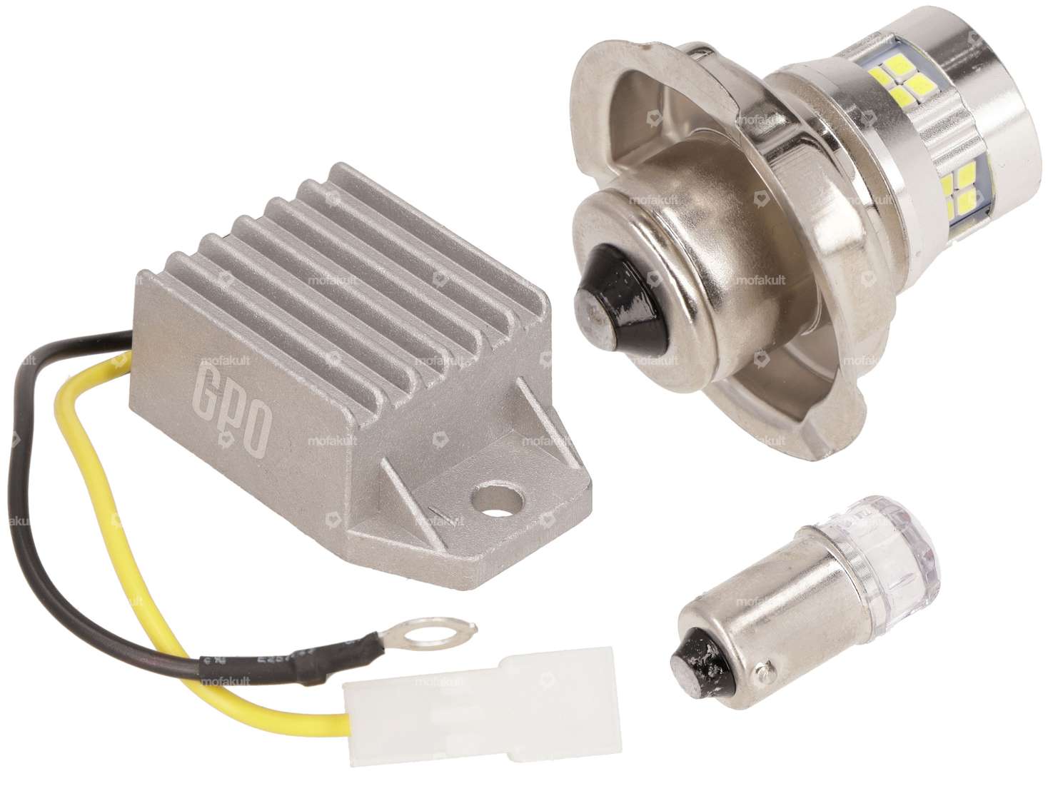 GPO 12V LED-Set (P26s) mit GPO Spannungsregler | Puch Carousel Image 1