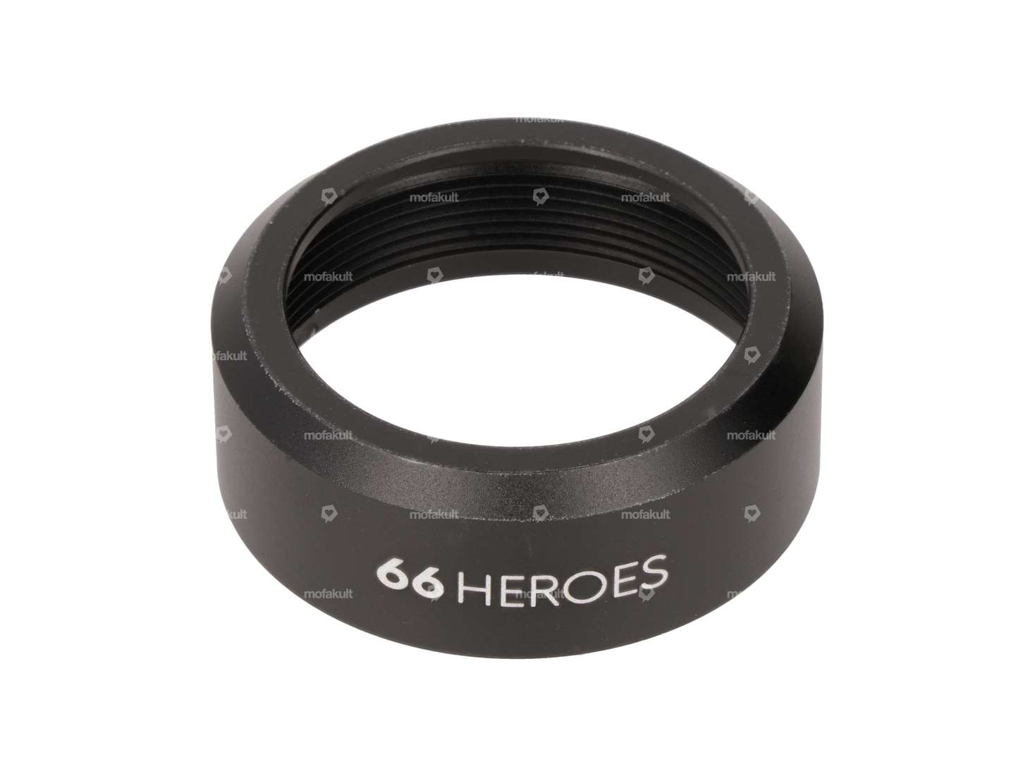 66HEROES coperchio ruota libera CNC alluminio nero opaco Carousel Image 1