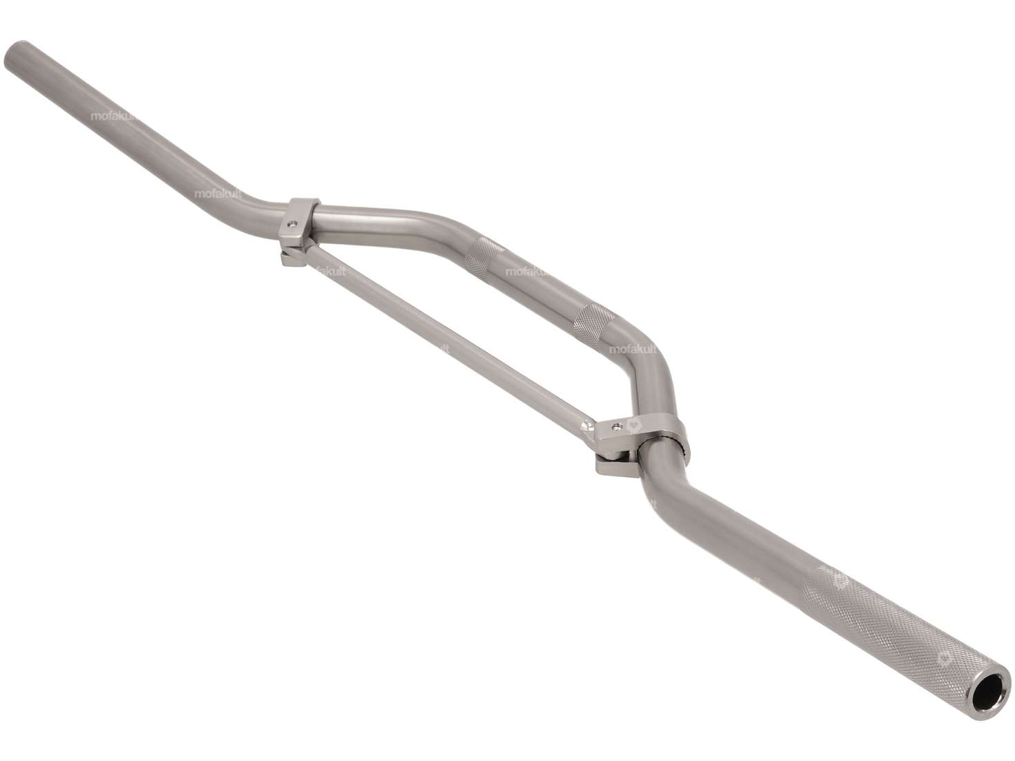 Piastra manubrio Tun'R racing 11 cm alluminio titanio look Carousel Image 2