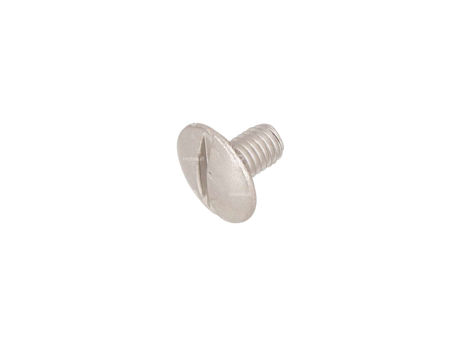 Screw M5x8 pan-head flat slotted stainless steel Carousel Image 1