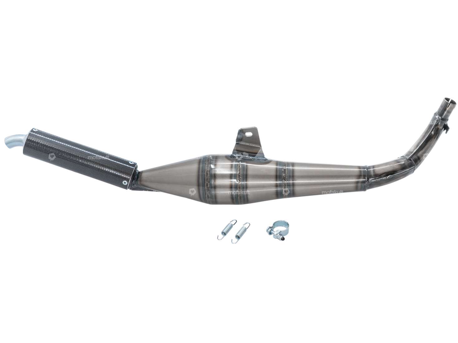 Scarico Simonini Thunder Ø 22 mm in carbonio | Piaggio Ciao, Bravo Carousel Image 1